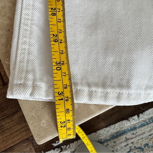 J Crew High Rise Super Wide Leg Jean in White Denim Womens Size 24 NEW - Picture 10 of 15